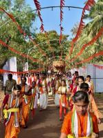 HH Swamiji's visit to Shri Mathada Vinayaka Devasthan, Salemane, Neerkanta, Shirali (16 Feb 2025)